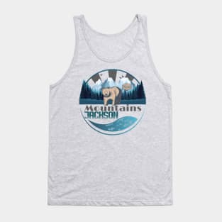 Mountains Jackson Exclusive Wyoming Snow Lovers Tank Top